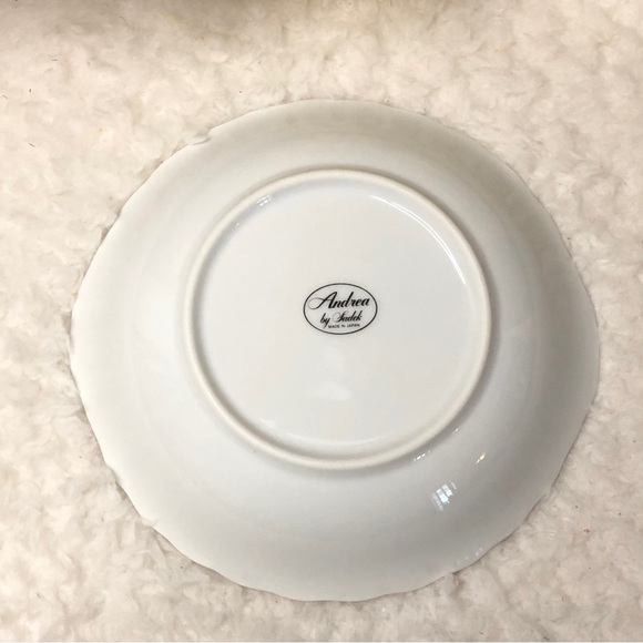 Vintage “Andrea” Floral Chintz w/Gold Trim By Sadek 3pc Party Server - Picture 8 of 16